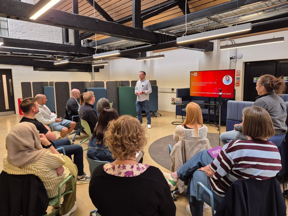 Owner Nick Crawford speaking at a CoWork Club event